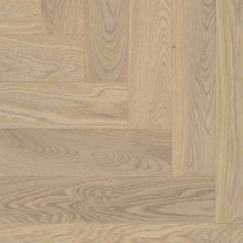 Készparketta - Penthouse Trendtime 3 Oak Bardolino natural white - Fehér matt lakk halszálka