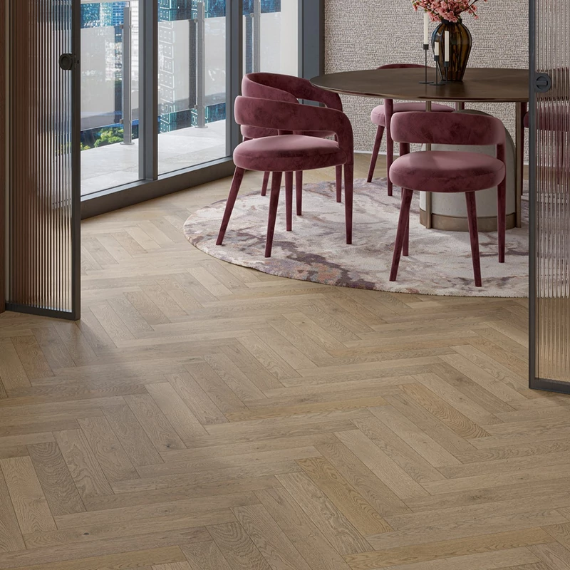 Készparketta - Penthouse Trendtime 3 Oak Chalet grey - Extra matt lakk halszálka