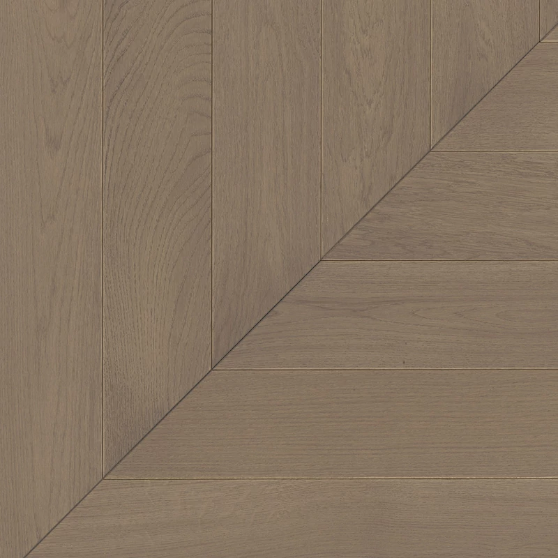 Készparketta - Penthouse Trendtime 10 Oak Terra Chevron 45° - Matt lakk 